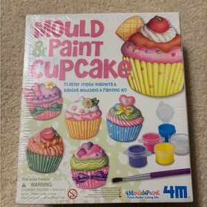 Mould & Paint Cupcake Kit - Colorful Craft Set